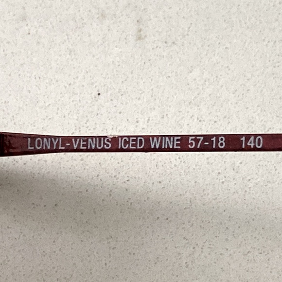 Fratelli Lozza Opti-Fashion Eyeglasses Frame Lonyl-Venus Iced Wine 57-18 140 - Picture 3 of 6